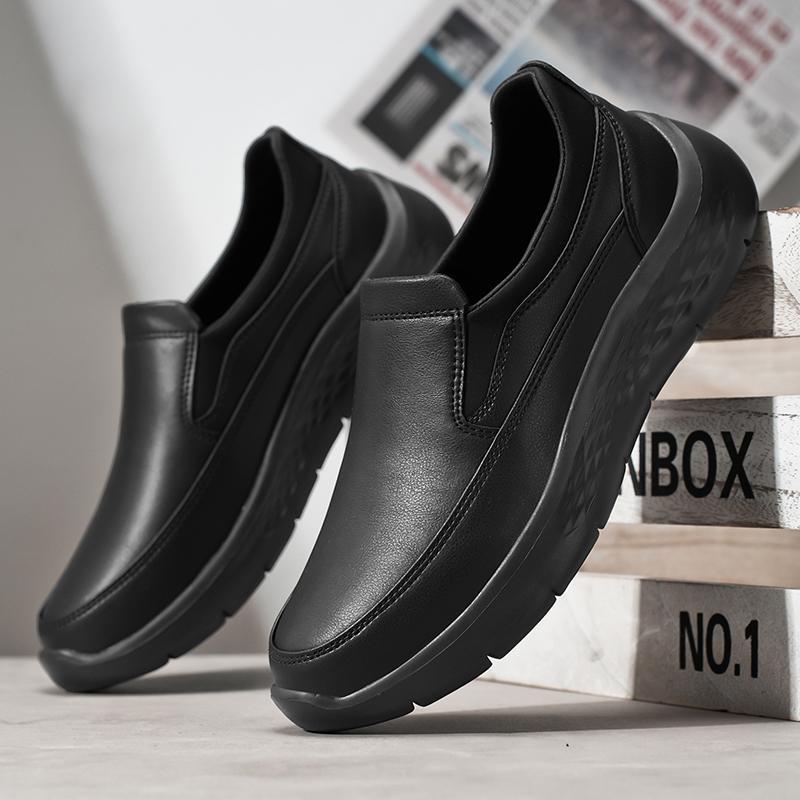 Chef Special Shoes Men'S Shoes Labor Protection Shoes Non-Slip All Black El Workshop Work Shoes Wear-Resistant Waterproof Oil-Proof 45 - Image 5